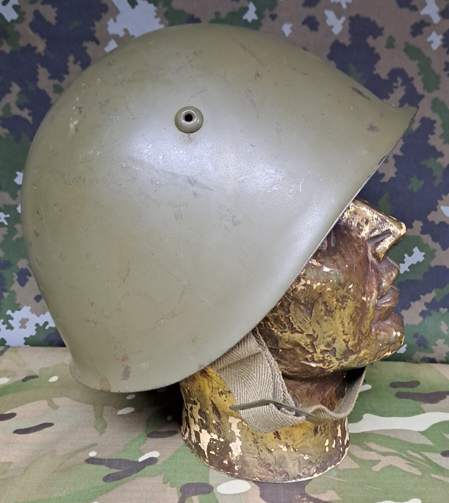 WWII Italian Army Military M33 Combat Helmet Steel & Leather Liner - 59