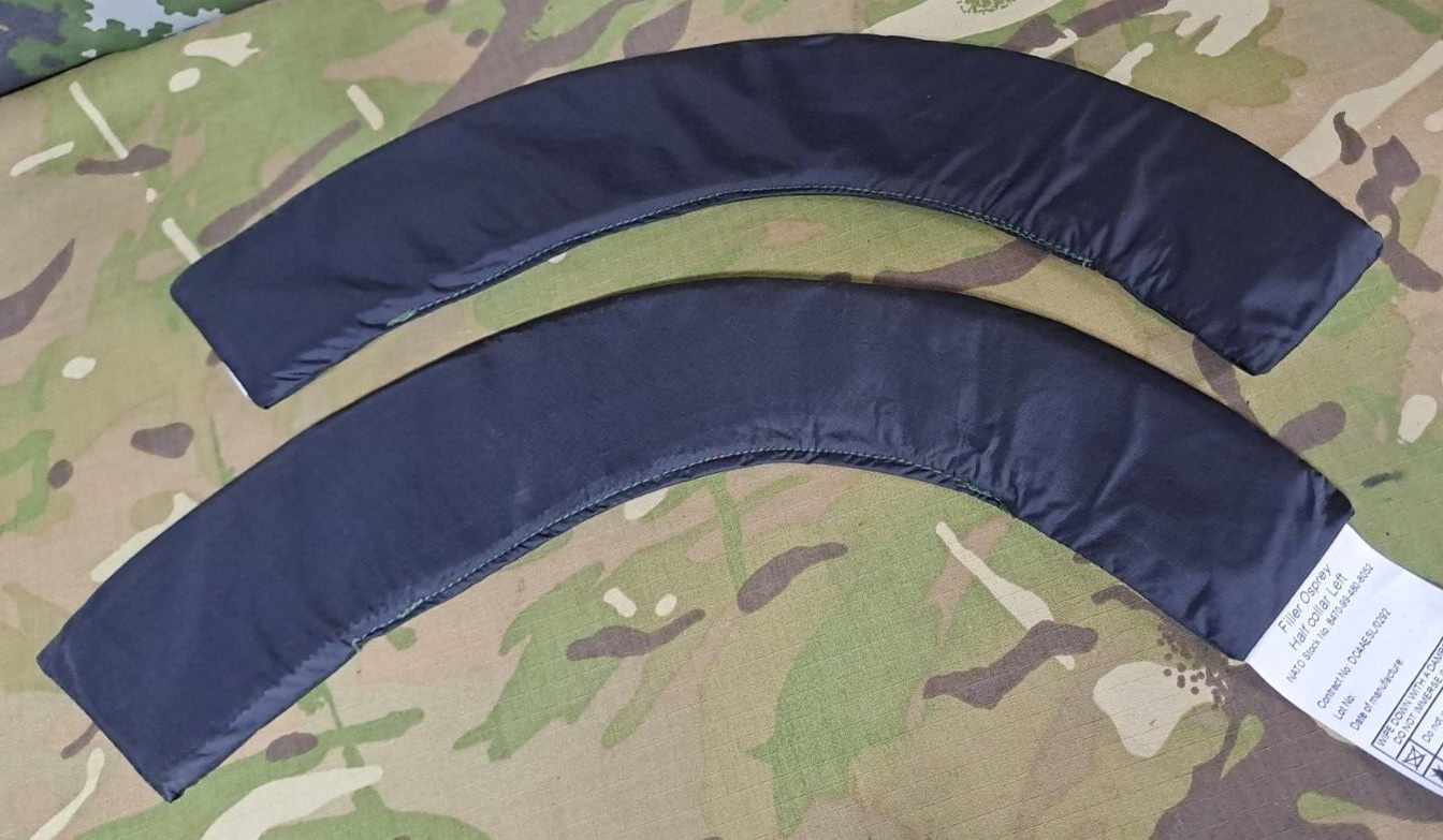 Genuine Army Military Surplus MK2 Osprey Half Collar Filler Plates Black Set