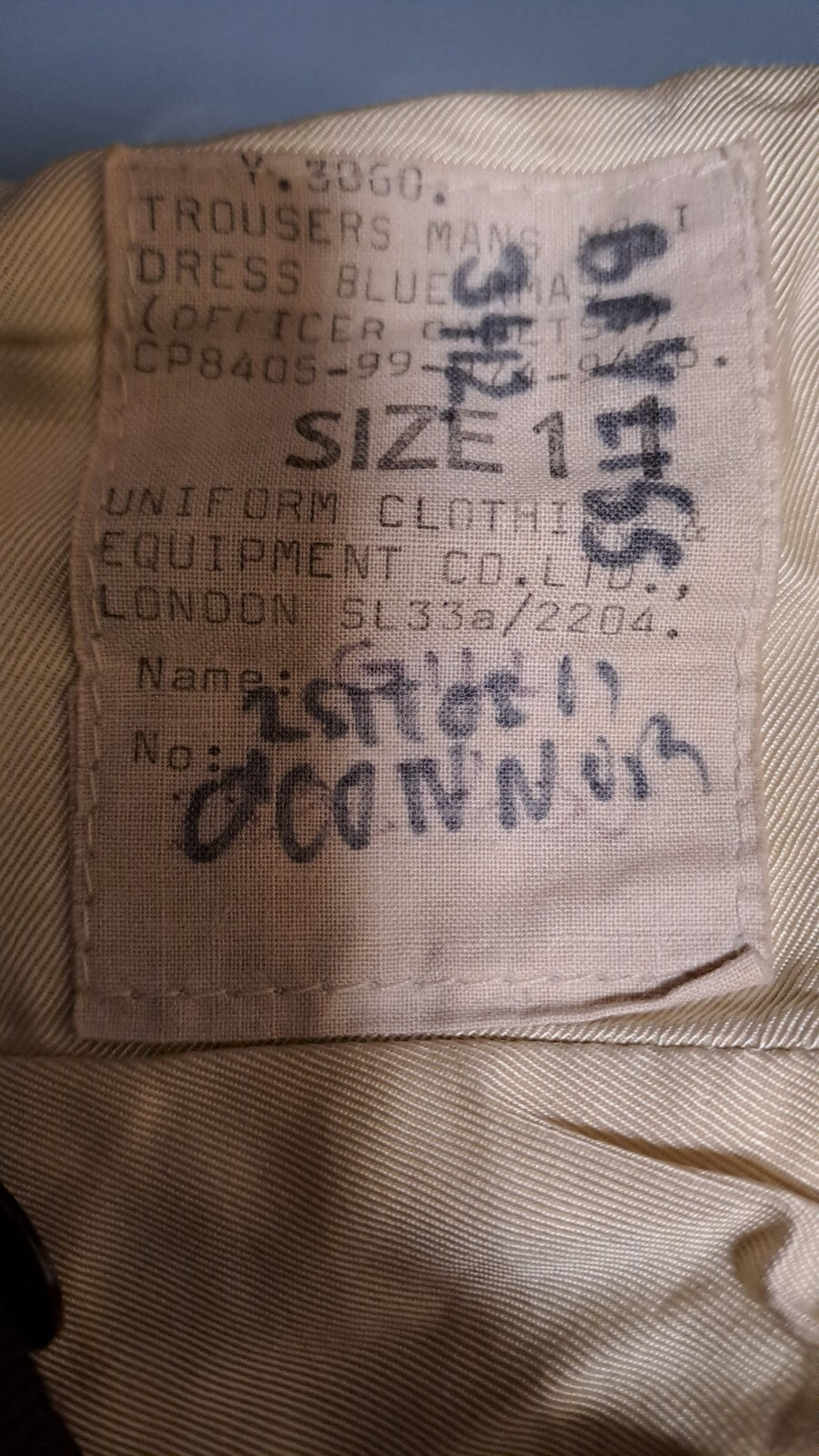 Vintage British Army Trousers No 1 Dress Footguards Blues Uniform - S - 11