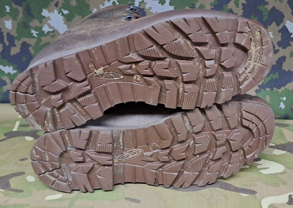 British Army Military Surplus HAIX High Liability Desert Combat Boots - 5 W