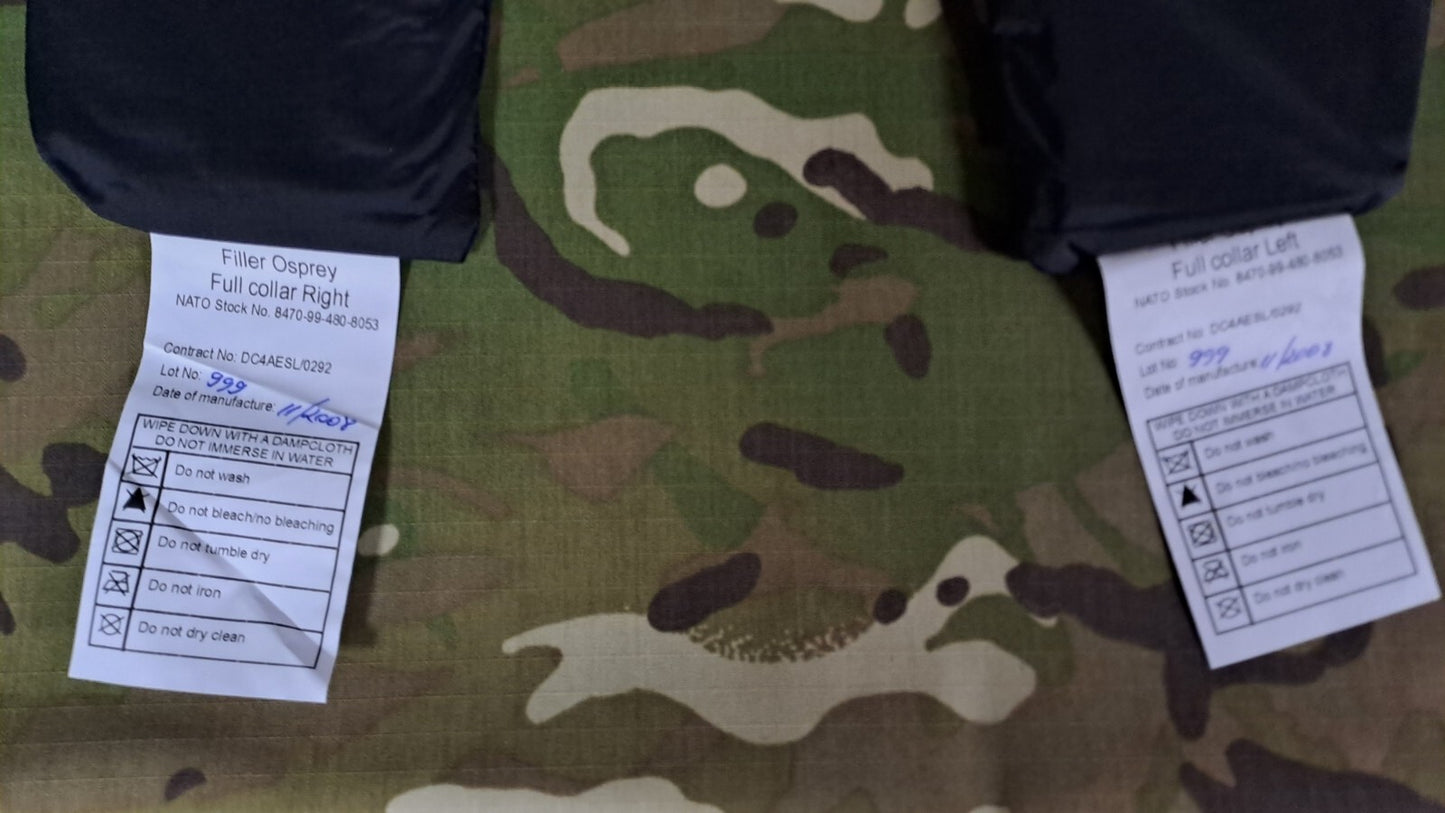 Genuine Army Military Surplus MK2 Osprey Full Collar Filler Plates Black Set