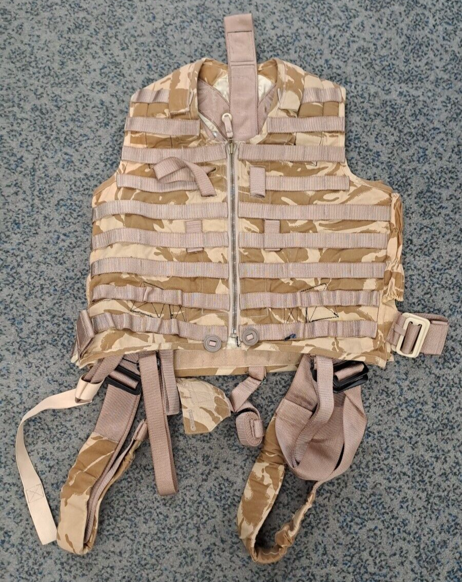 RARE Original RAF Desert DPM MK60 Life Preserver Armour Capable Vest Size 2