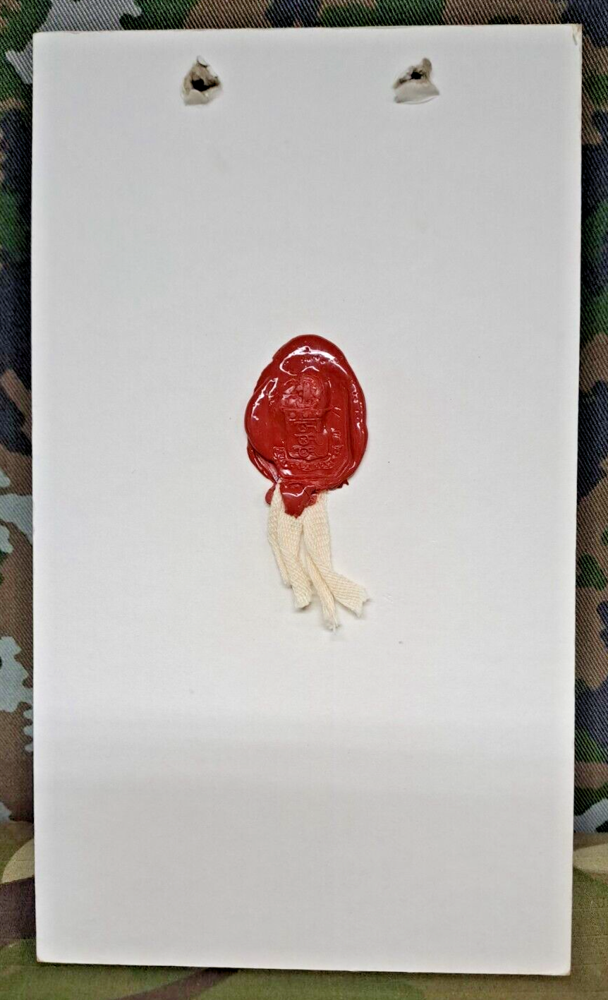 Genuine Vintage British Army Inspectorate of Stores Metal Badge Sample Card 1978