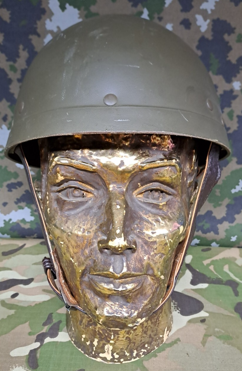Rare French M51 Tank Armoured Car Radioman’s Helmet Liner & Shell Bundle