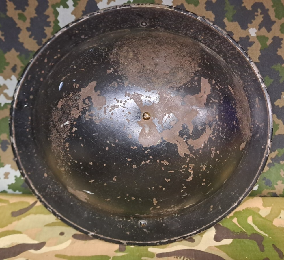 WW2 Original British Army Military Combat Steel Helmet Tommy Brodie & Liner