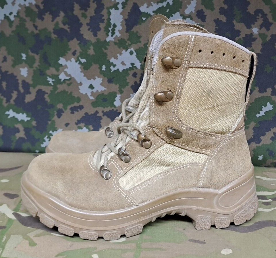 Haix Airpower Desert Boot Army Combat Patrol Boots Summer Beige - 5 UK
