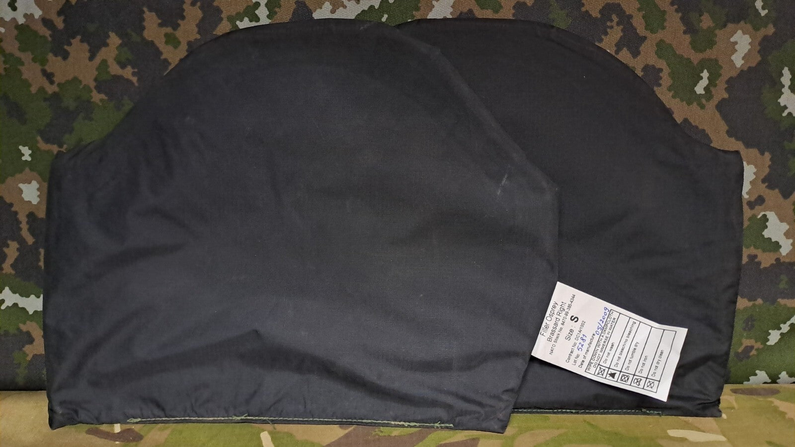 Genuine British Army Military SAS Osprey Brassard Ballistic Soft Filler Plates