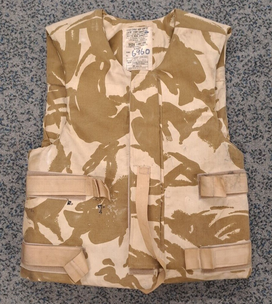 British Army Flak Jacket Soft Combat Body Armour British Army Desert Camo NATO