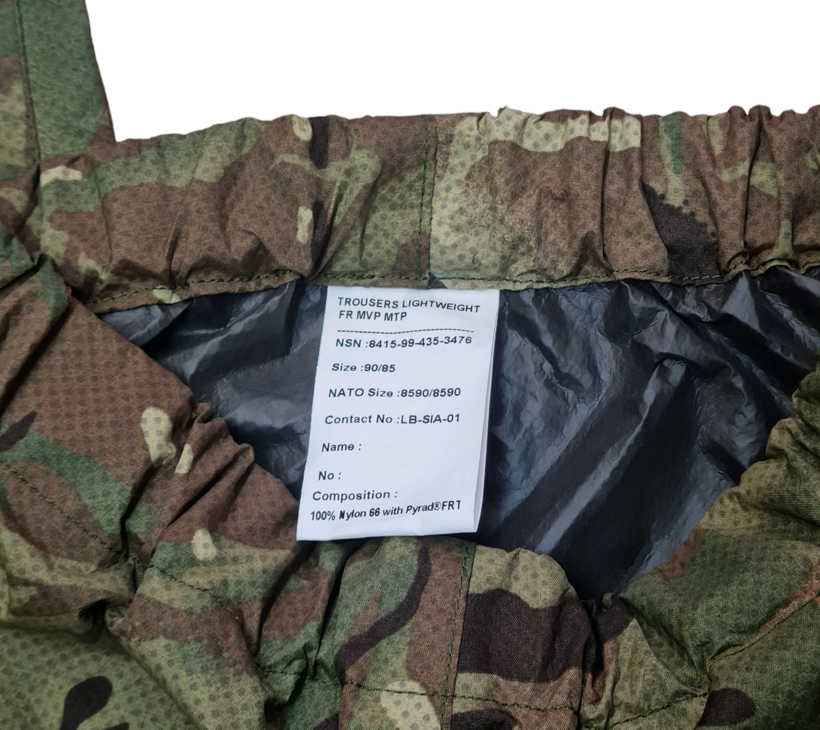 New British RAF SF SAS Issue MTP Multicam Trousers Lightweight FR MVP - 90/85