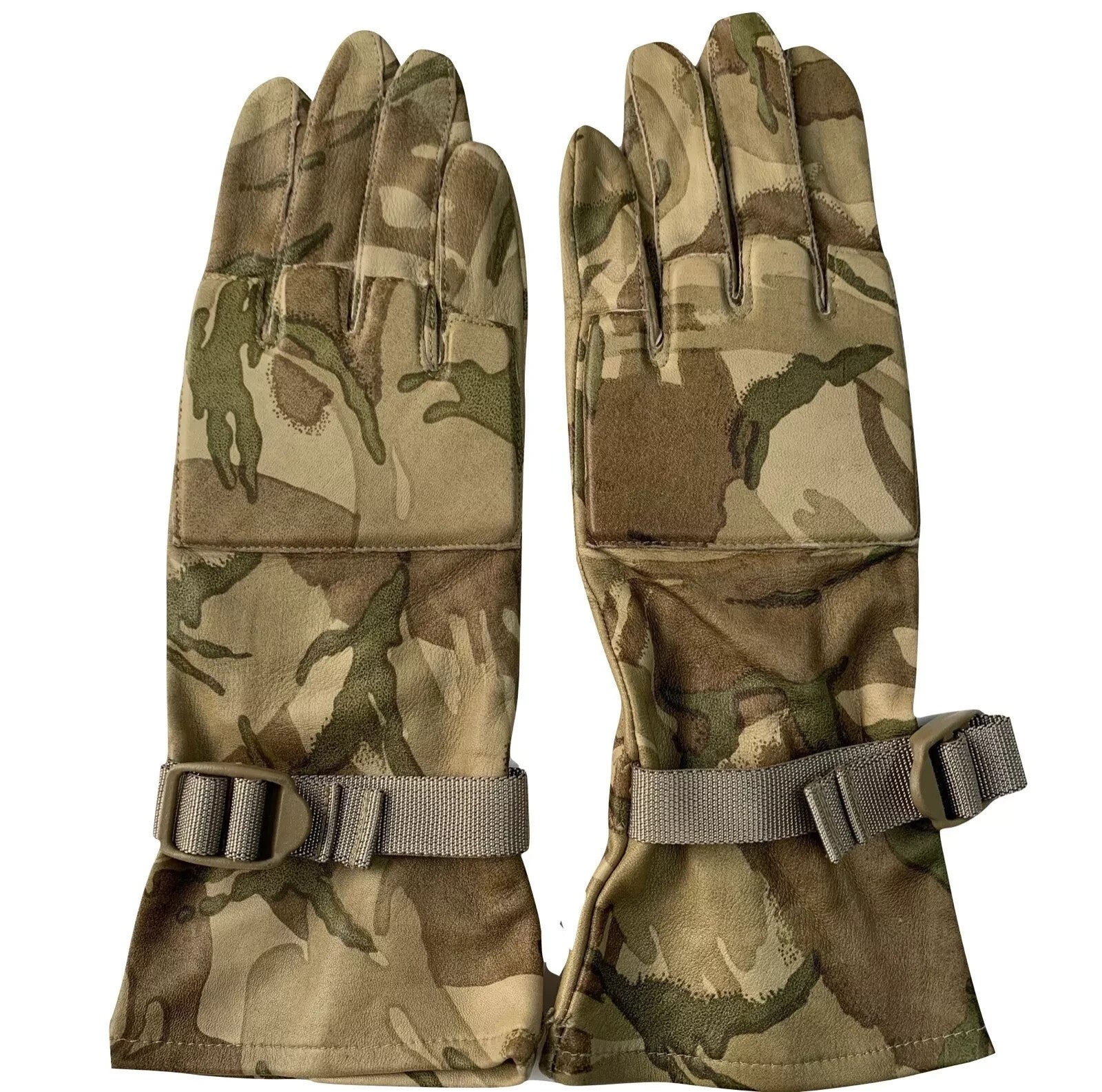 WARM WEATHER GLOVES Leather MTP Camo Army Military Combat Lightweight - 11