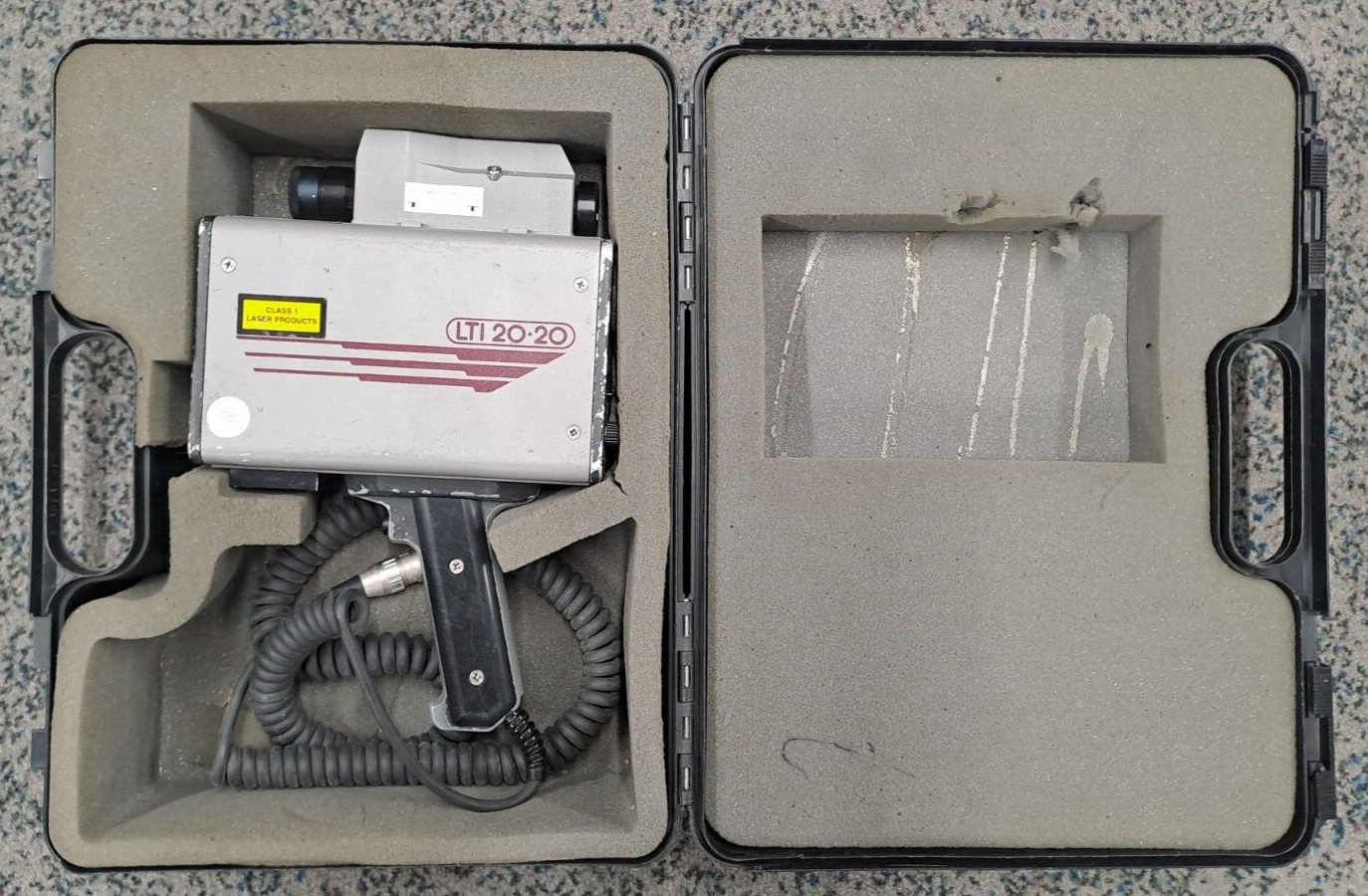 GENUINE POLICE SURPLUS RADAR LASER INC LIDAR LTI 20-20 MARKSMAN SPEEDGUN WORKING
