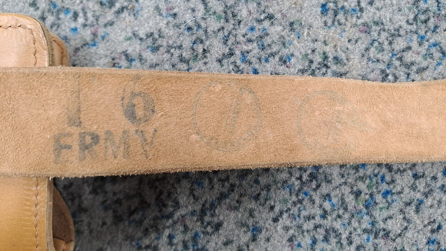 French MAC 50 Mle 48 GT 2 Holster Belt Rig with stamps - Indochina/Algeria war