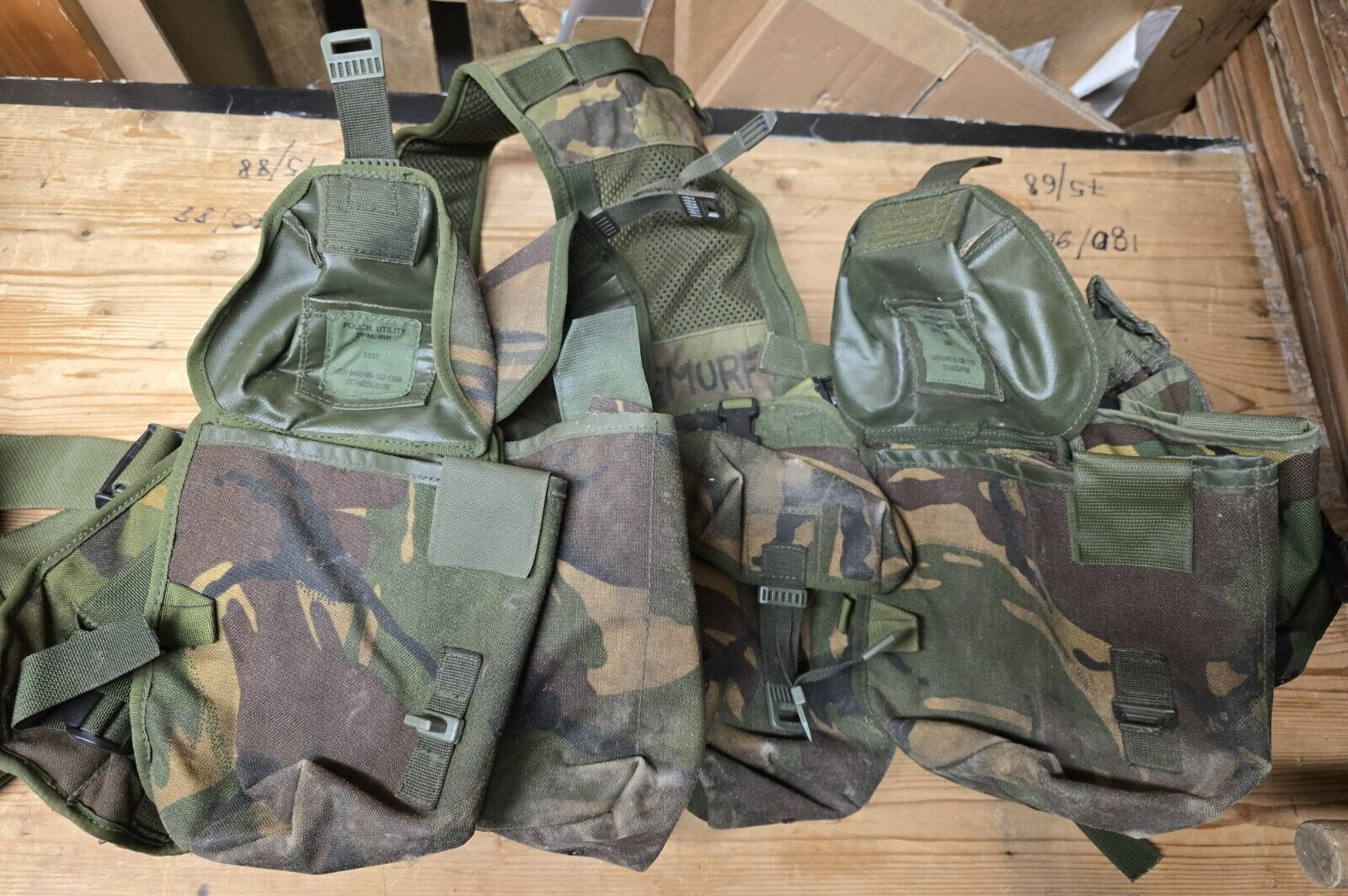 Genuine British Army Woodland DPM Webbing Set Airsoft Job Lot Bundle X 4