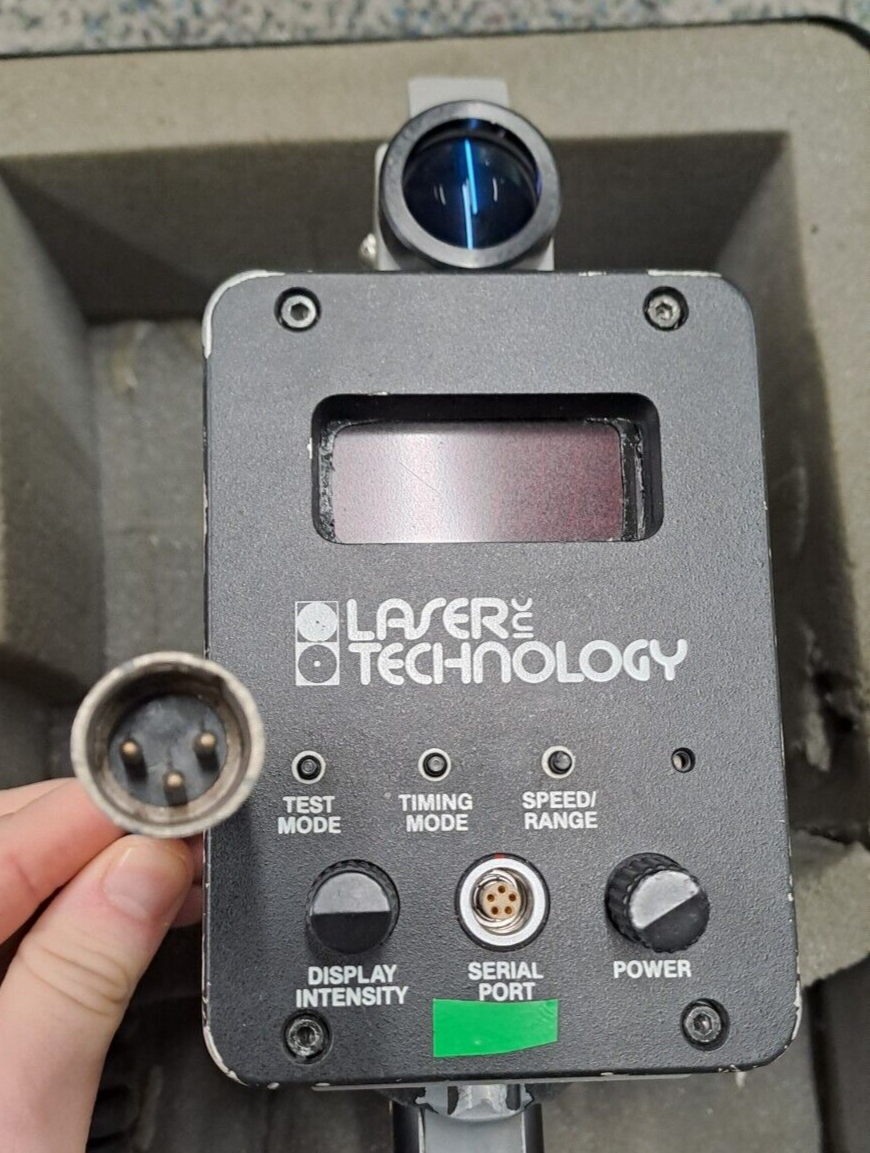 GENUINE POLICE SURPLUS RADAR LASER INC LIDAR LTI 20-20 MARKSMAN SPEEDGUN WORKING