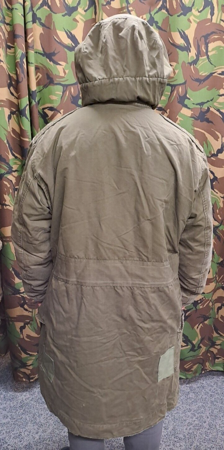 Rare Vintage RAF Military Ventile 1950's Green Parka Coat Jacket British Army 