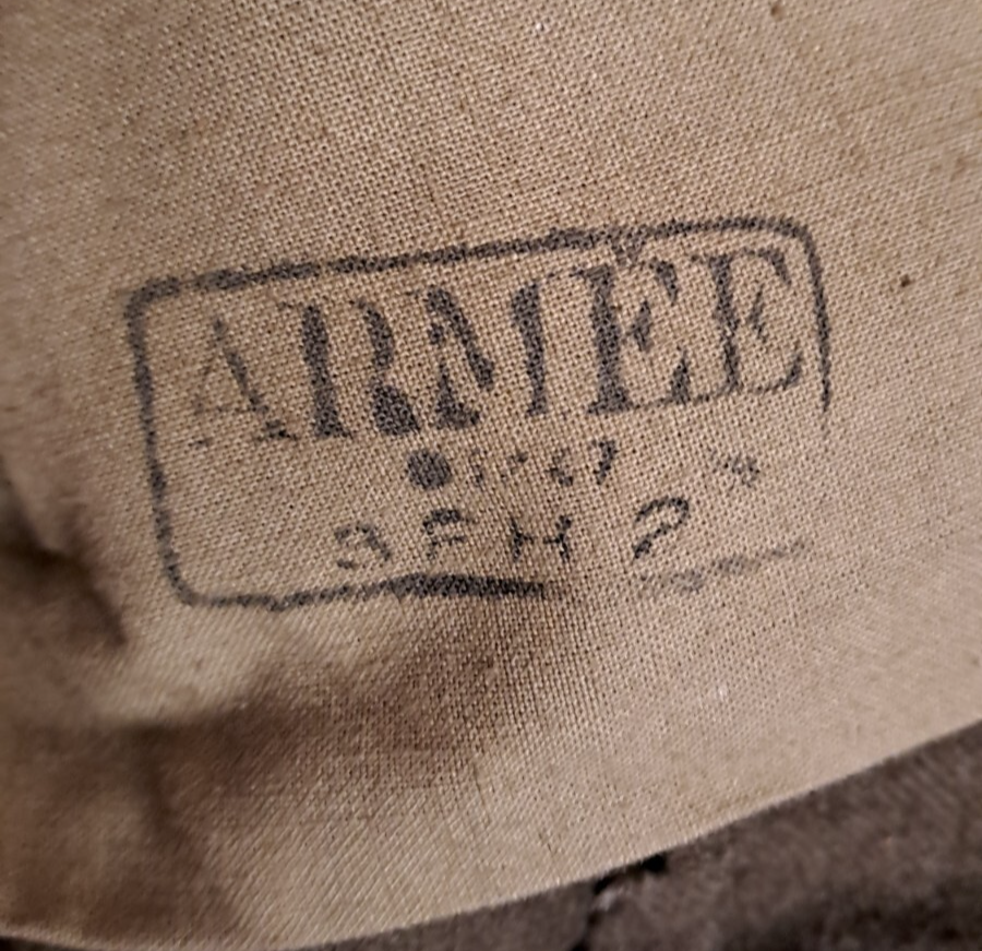 Vintage French Army Military Surplus Wool Jacket Tunic Battledress