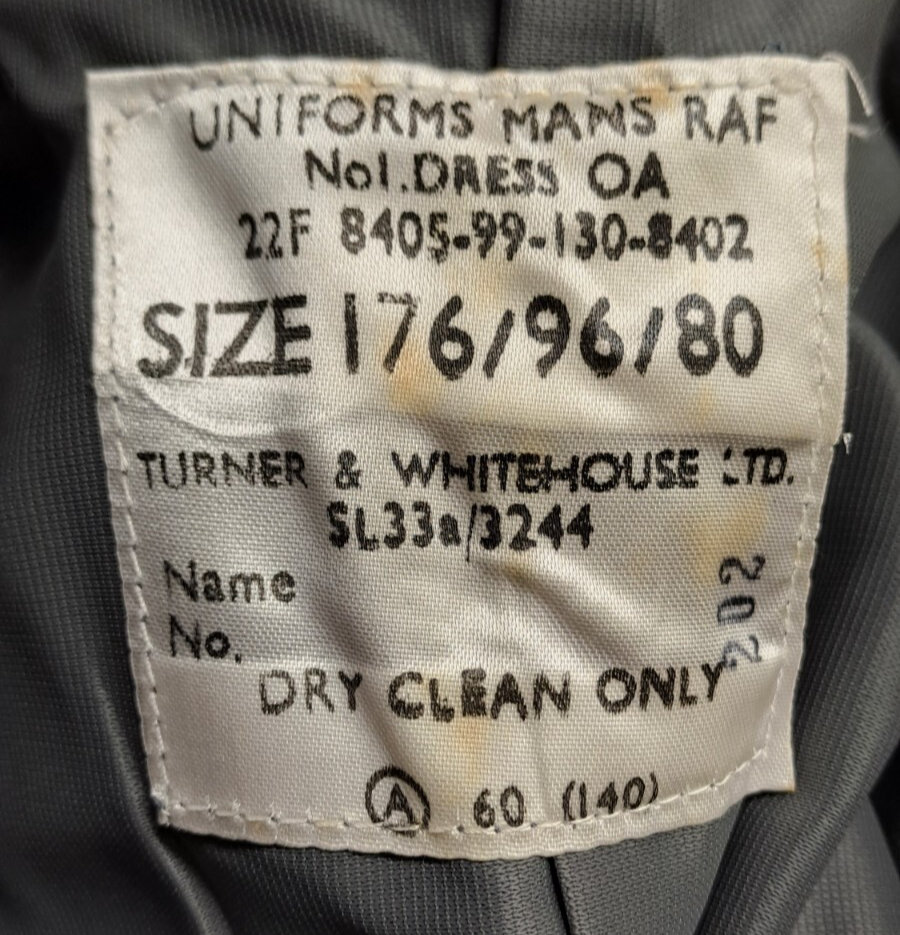 Genuine British RAF Military Surplus Dress Jacket Tunic Royal Air Force - 176/96