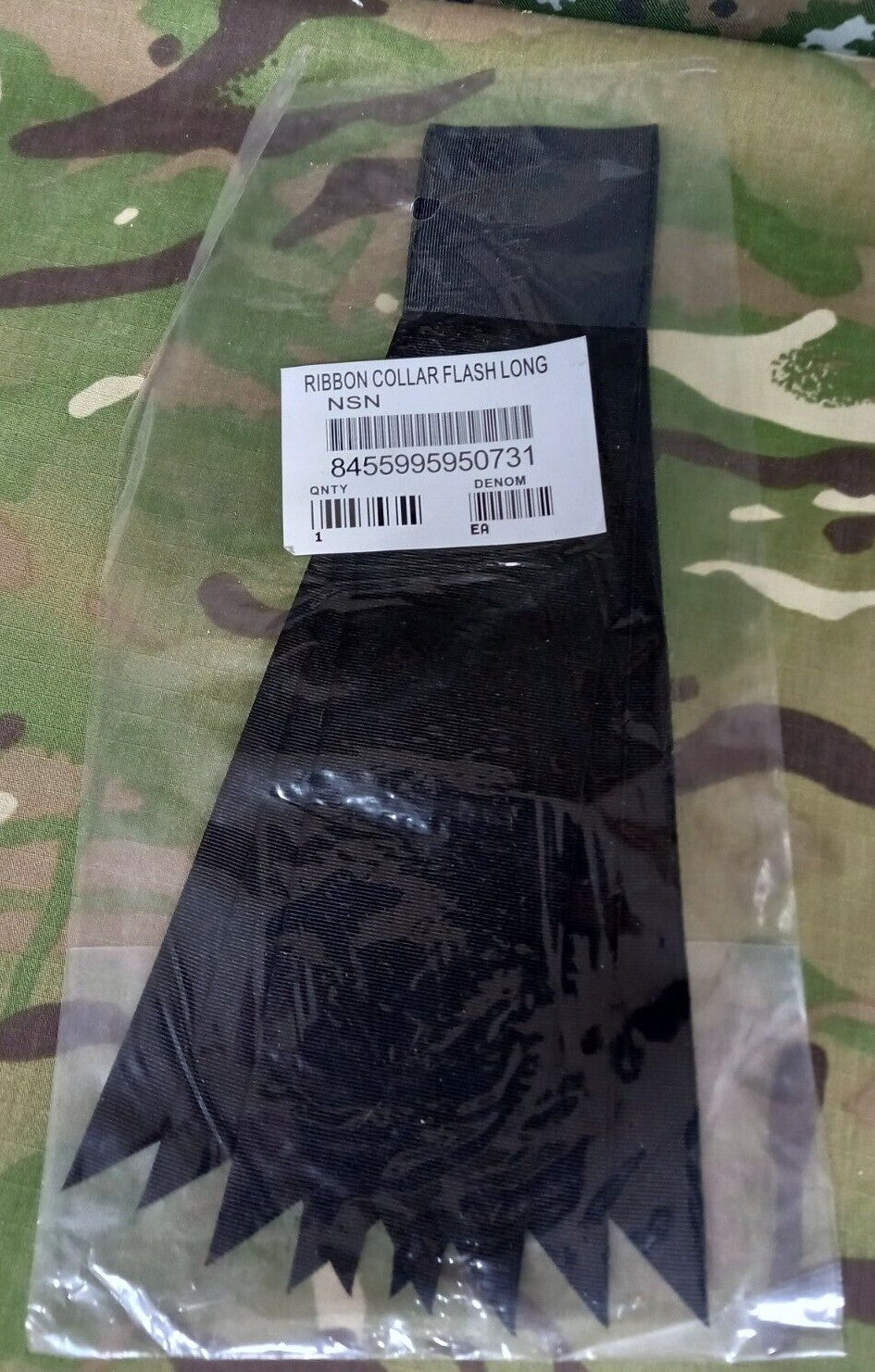 Genuine British Military Army RWF Royal Welsh Fusiliers Ribbon Collar Flash NEW