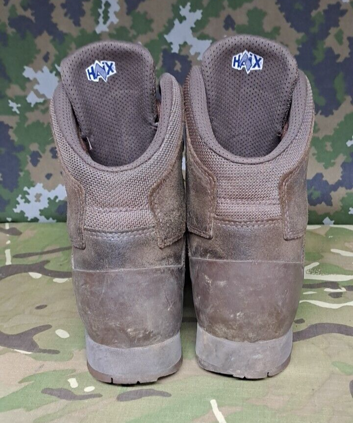 British Army Military Surplus HAIX High Liability Desert Combat Boots - 5 W