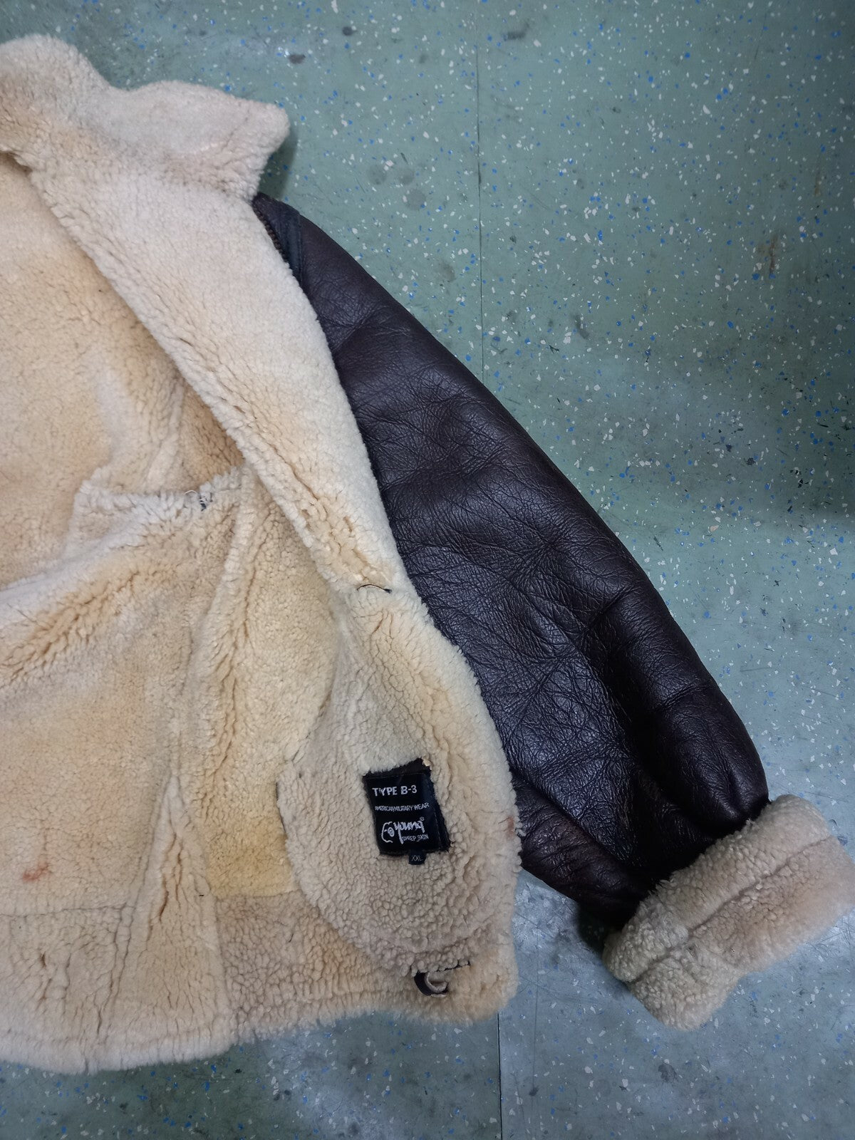 Genuine Rare Type B 3 American Military Wear Sheep Skin Fighter Pilots Jackets