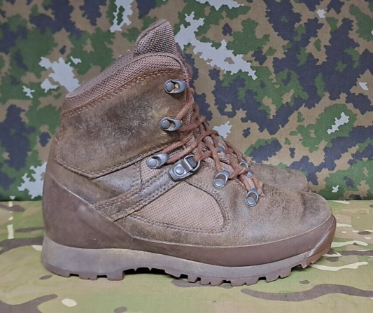 British Army Military Surplus HAIX High Liability Desert Combat Boots - 5 W