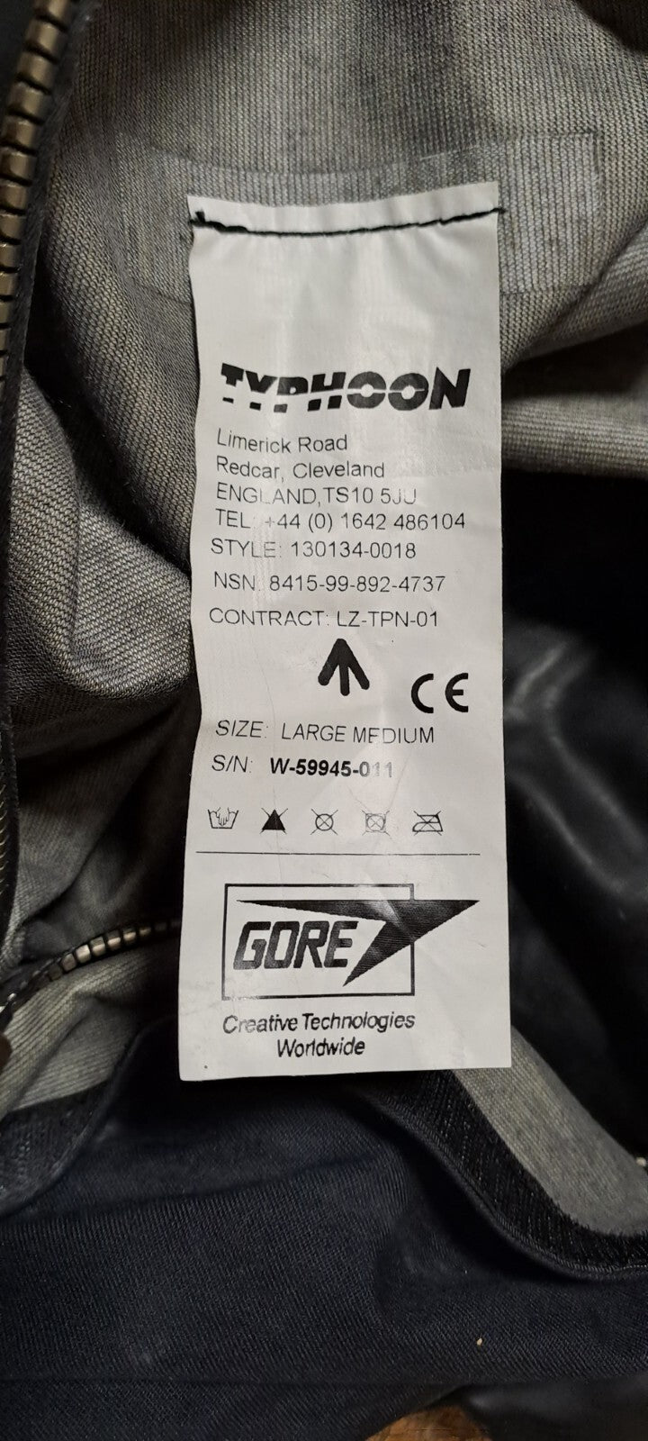Genuine Typhoon UKSF SAS SBS Navy Blue Gore-Tex Immersion Dry Suit - L/M