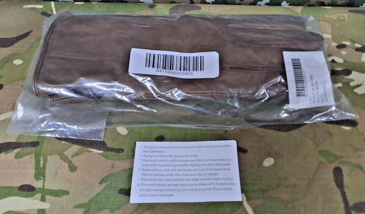 NEW MILITARY RAF ARMY SAS SBS SURPLUS MTP LEATHER MEN'S COMBAT GLOVES - 11