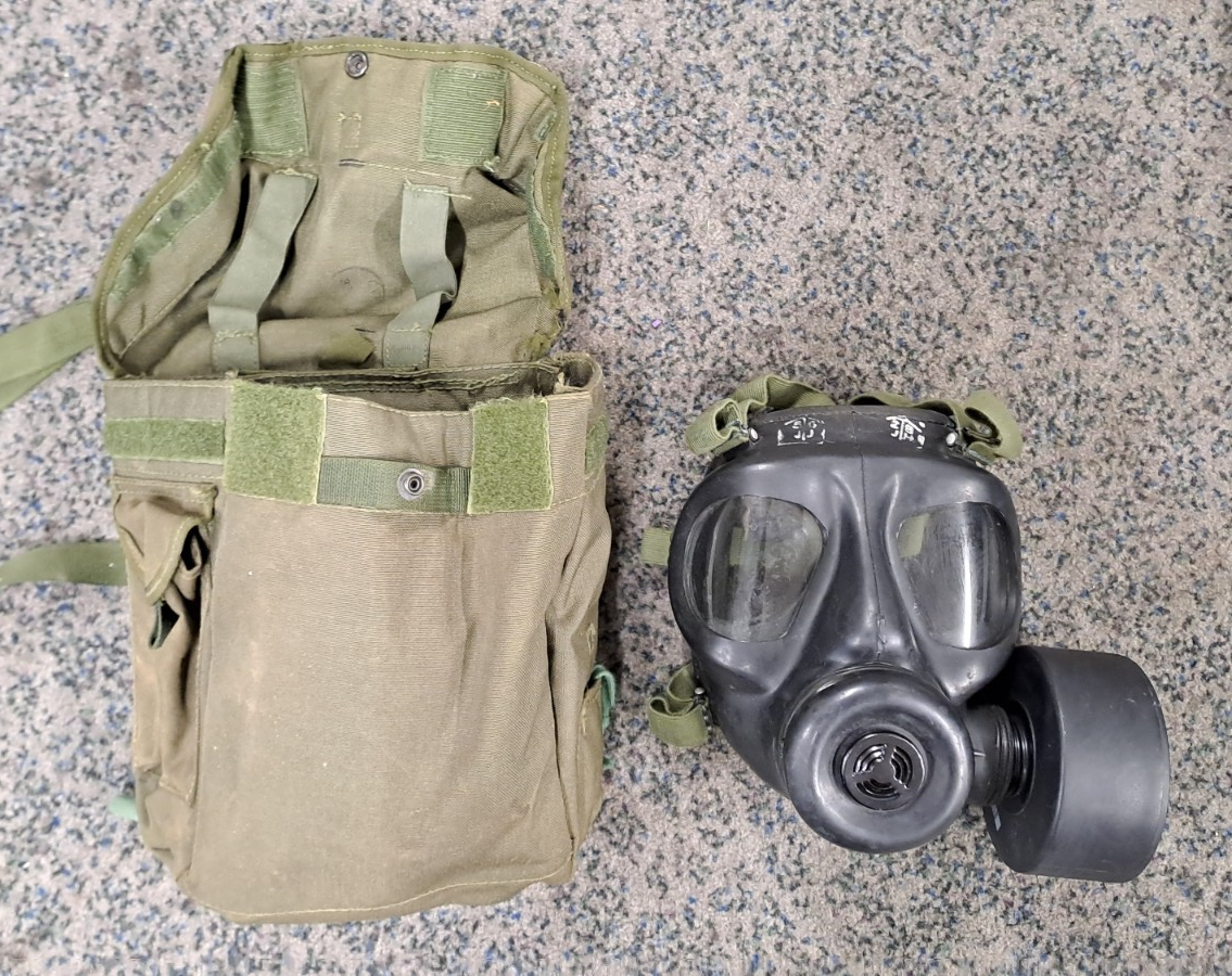 Rare Falkland's Era British Army SAS Military S6 G Mask Resp & Haversack