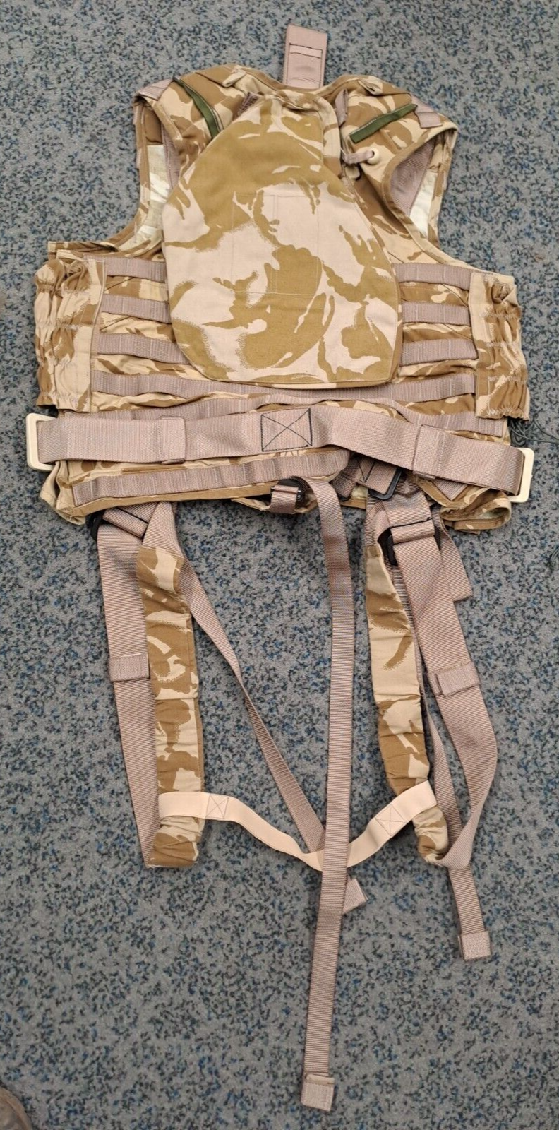 RARE Original RAF Desert DPM MK60 Life Preserver Armour Capable Vest Size 4