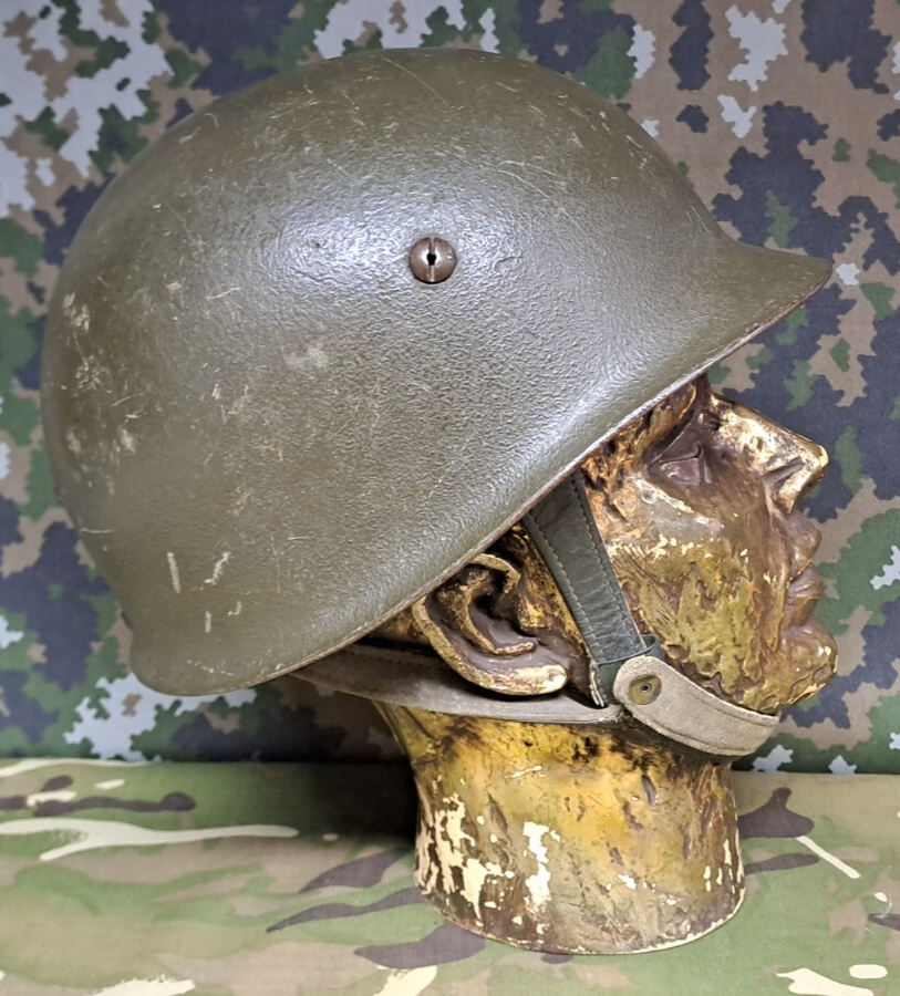 Rare Belgian Army Military Para Commando M71 Parachutist Airborne Helmet