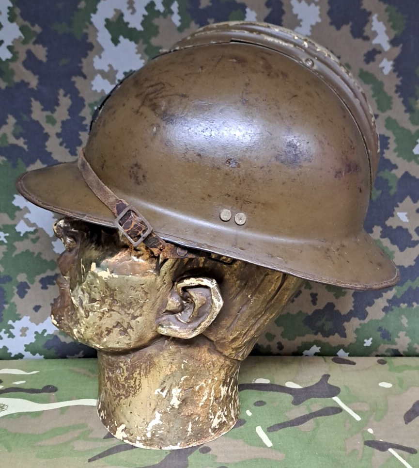 Original WW2 Free French Resistance Army Military M1926 Model Adrian Helmet