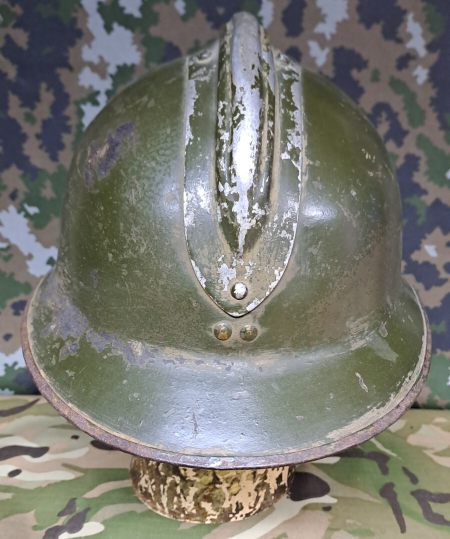 Original WW2 French Army Military M1926 Model Adrian Helmet Shell World War Two