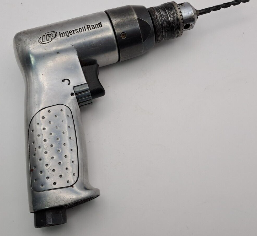 Reversible Air Drill 2000 RPM Ingersoll Rand 7802R 3/8" Tool Working Boxed