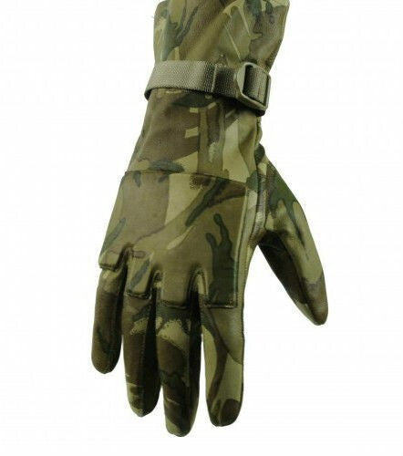 BRITISH ARMY FULL LEATHER MTP GLOVES WITH PADDED KNUCKLES MULTICAM GENUINE ISSUE