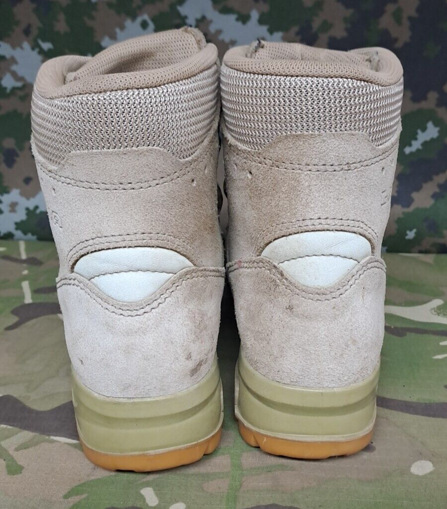 British Army Military SAS LOWA Elite MOD Desert Hiking Patrol Combat Boots - 5