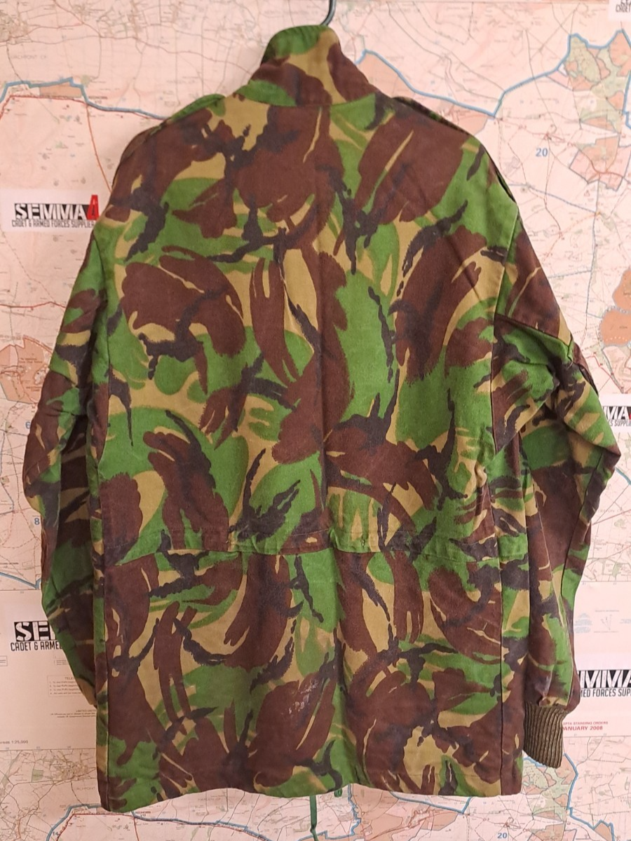 VINTAGE COLD WAR ERA BRITISH ARMY MILITARY DPM CAMO COMBAT SMOCK JACKET 180/104