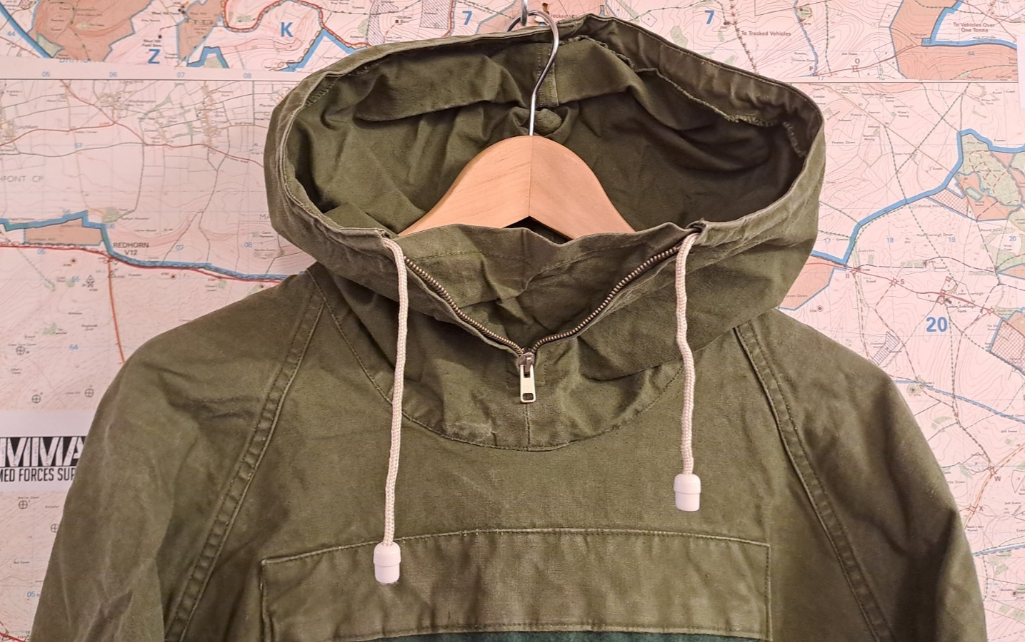 Genuine Vintage British Army Cadet Windproof Mountain Smock Military Oasis Mod