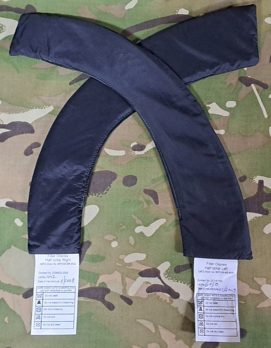 Genuine Army Military Surplus MK2 Osprey Half Collar Filler Plates Black Set