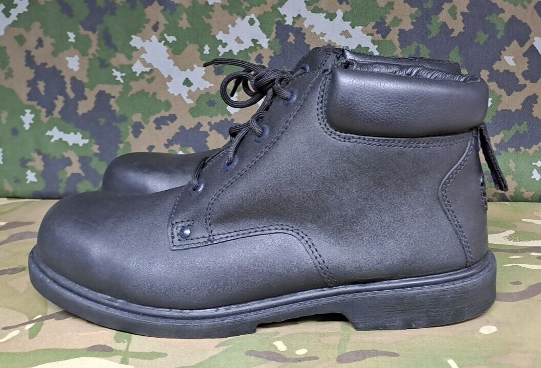 NEW SAFETY CONDUCTIVE BLACK LEATHER BOOTS GENUINE BRITISH MILITARY - 11 M