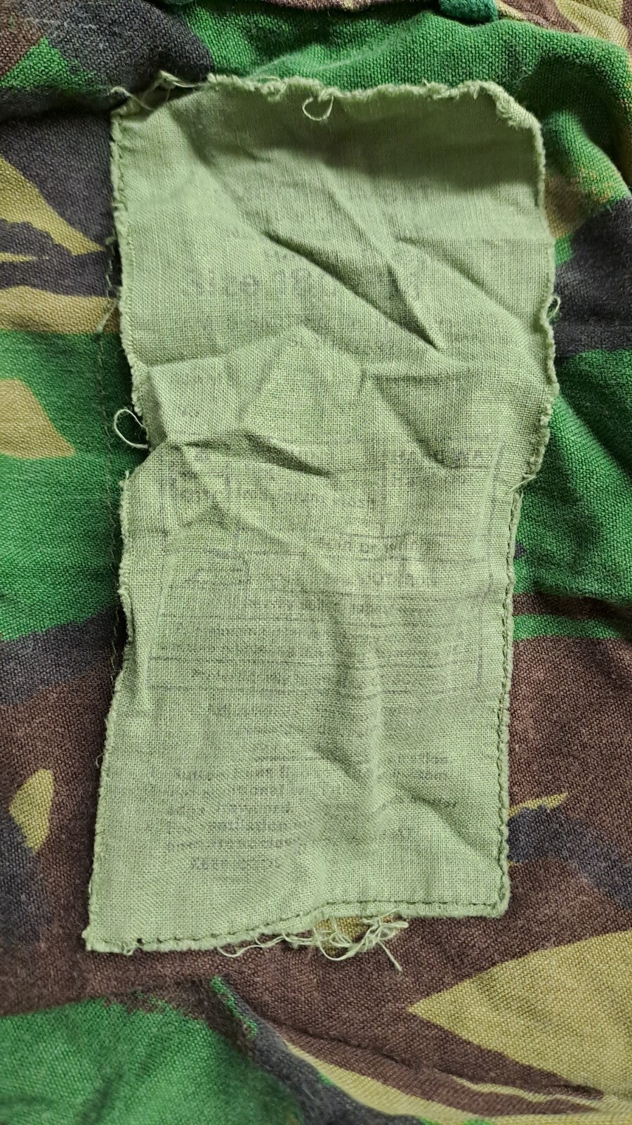 VINTAGE COLD WAR ERA BRITISH ARMY MILITARY DPM CAMO COMBAT SMOCK JACKET  180/96
