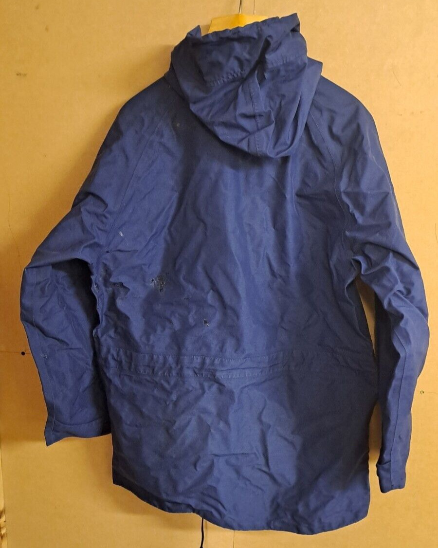 Genuine Berghaus Gore Tex Jacket Mens Blue Hooded Waterproof Hiking - Medium