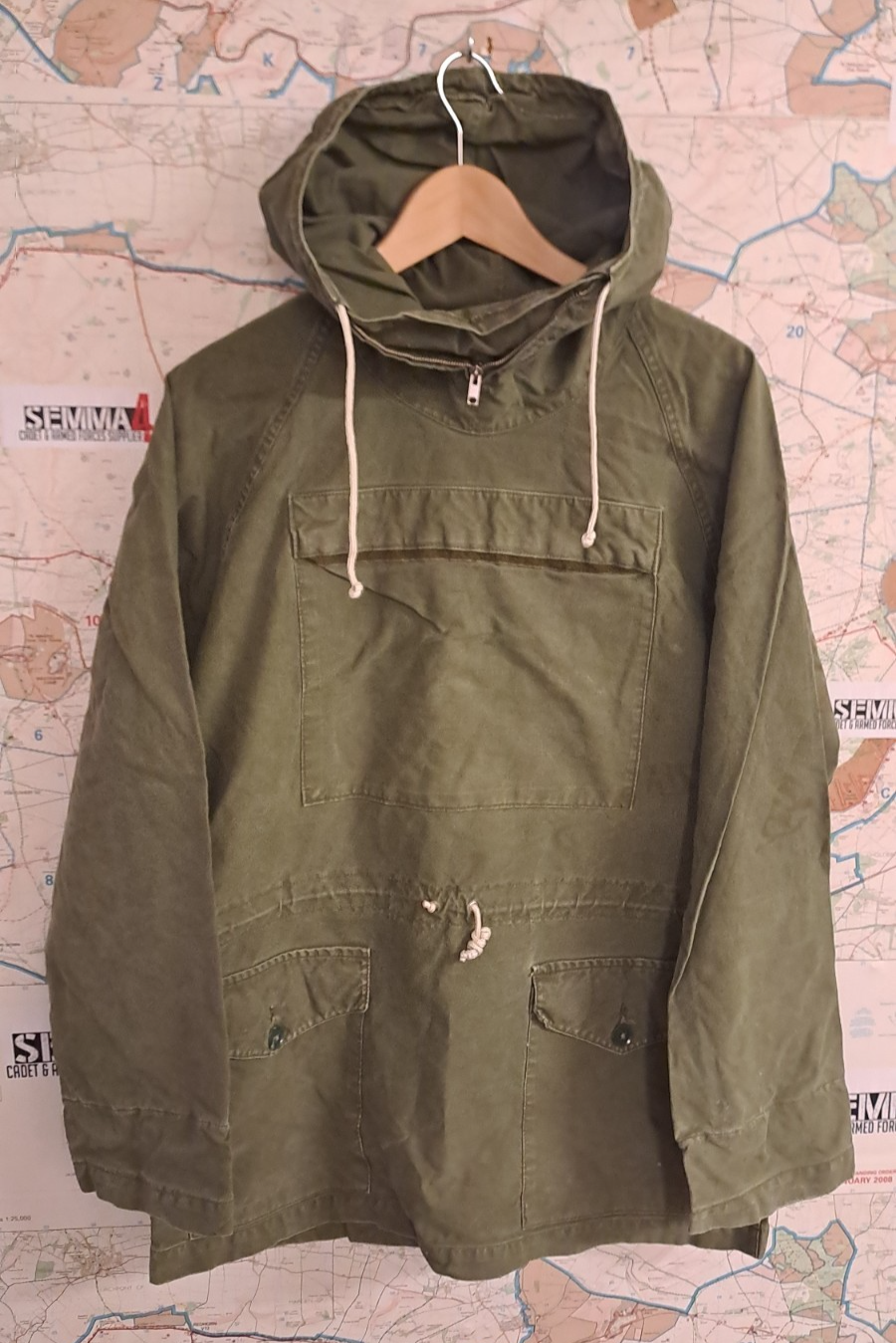 Genuine Vintage British Army Cadet Windproof Mountain Smock Military Oasis Mod