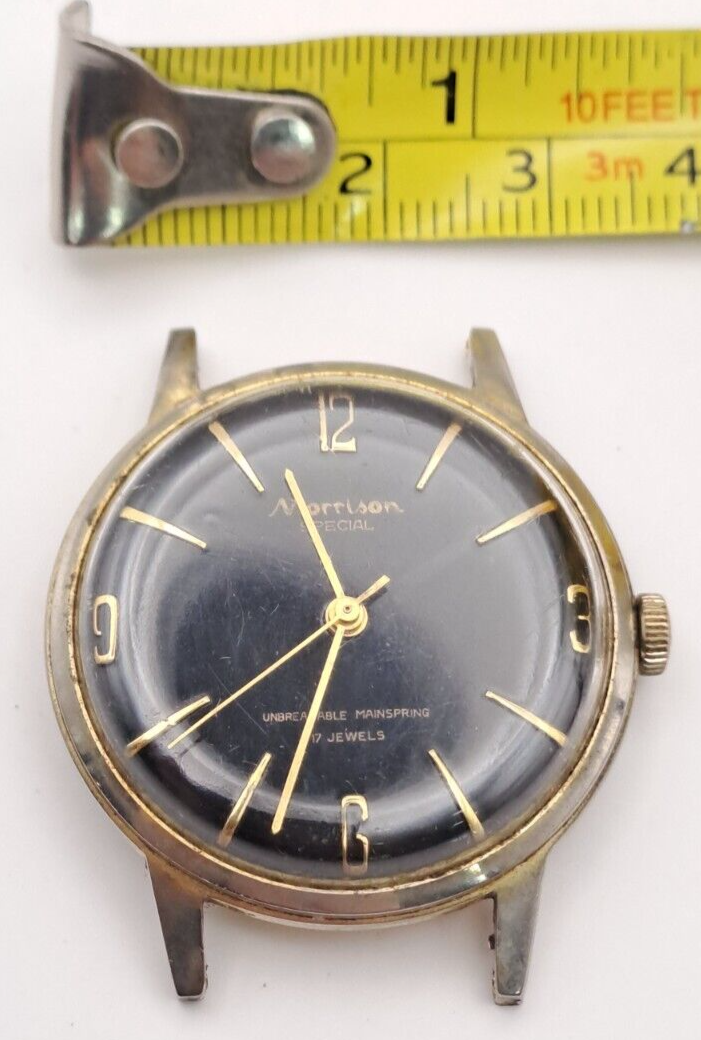 Antique Vintage Rare Morrison Special 17 Jewel Mechanical Wristwatch Timepiece
