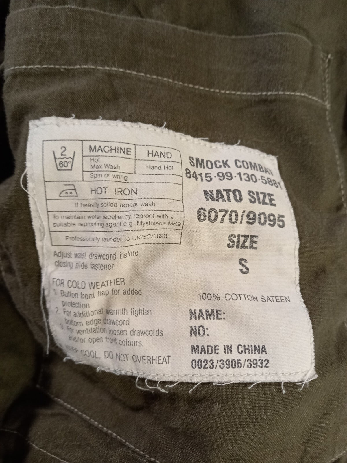 Genuine British Army Military Surplus Vintage DPM Woodland Camo Smock Jacket - S