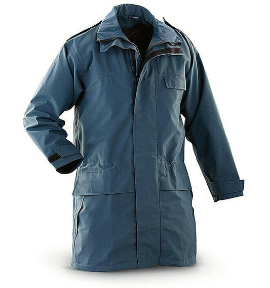GENUINE BRITISH RAF WET WEATHER WATERPROOF BLUE JACKET COAT & LINER - 180/100