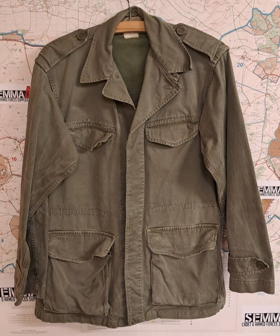 Rare Vintage French Army Military M47 Combat Jacket 1950s Size - Small