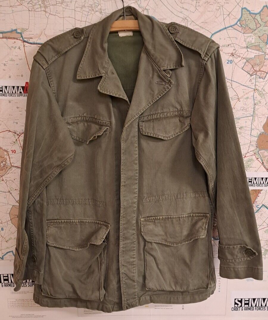 Rare Vintage French Army Military M47 Combat Jacket 1950s Size - Small