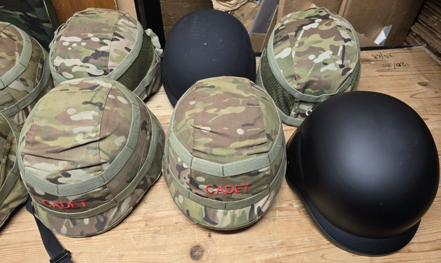 Genuine British Army Black Training Hel met for Cadets FRITZ Hel met Job Lots