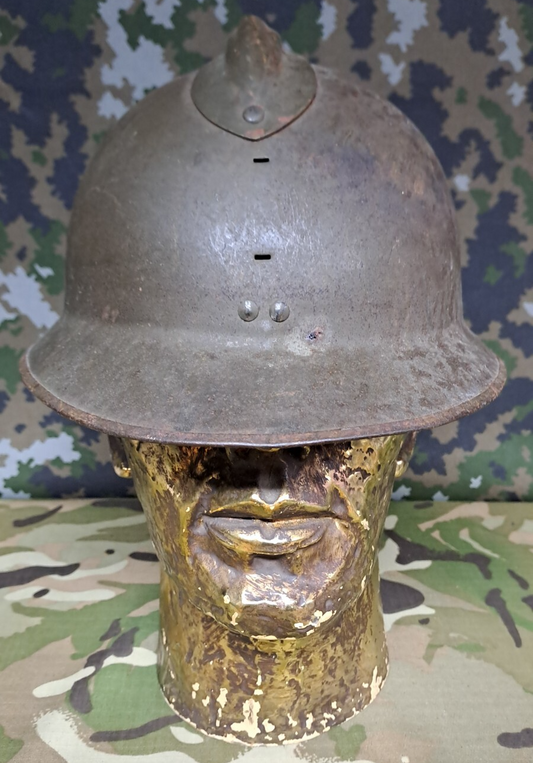 Original WW2 French Army Military M1926 Model Adrian Helmet Shell World War Two