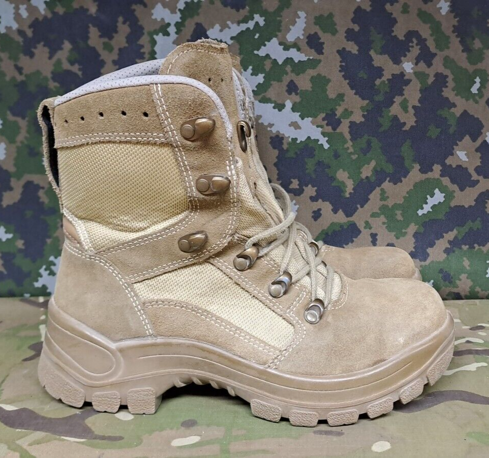 Haix Airpower Desert Boot Army Combat Patrol Boots Summer Beige - 5 UK